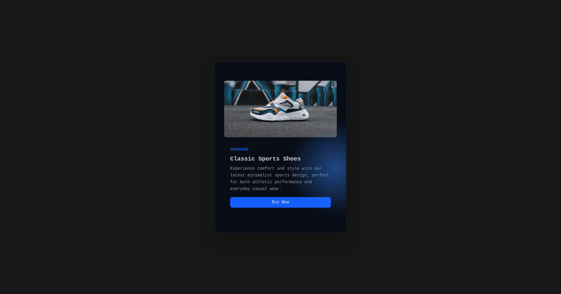Radial Gradient Card